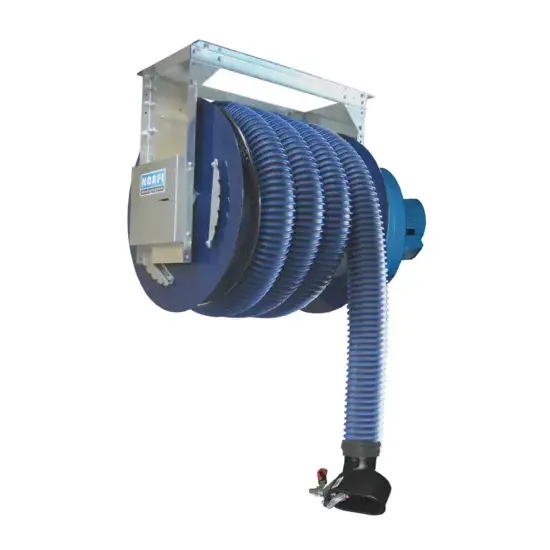 Norfi UGA haspel veerbediend slang 4" 7,5 m "S" + N34 + mondstuk