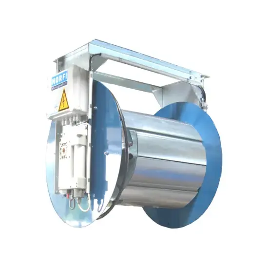 Norfi UGA haspel 600 R elektrisch, kaal, max 5" slang 6,5 m