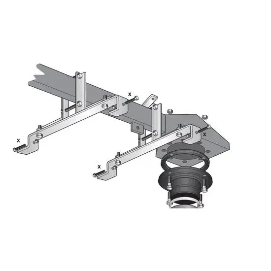 Nederman Beugel voor verlengarm voor montage uitlaatgashaspel 865
