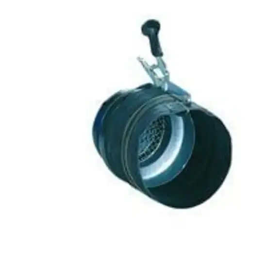 Nederman Rubber uitlaatgasmondstuk, rond, samendrukbaar met klemtang en draaikoppeling D150 mm