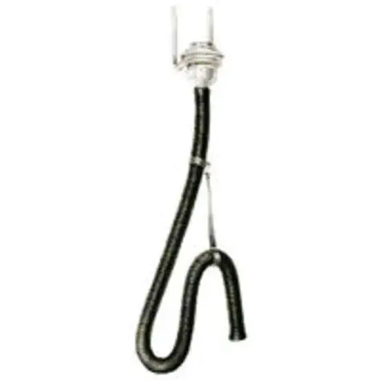 Nederman Enkelvoudig uitlaatgasafzuigsysteem met eenzijdige afzuigventilator met handmatige slangophanging (NTP) D150 mm L=5 mtr