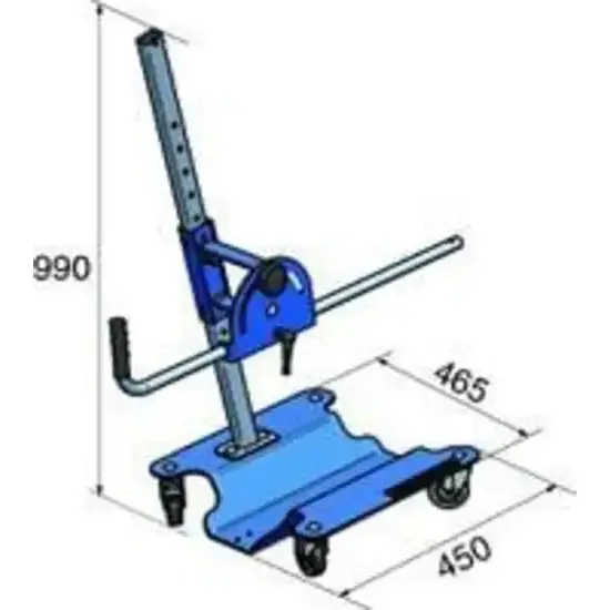 Nederman Verrijdbare vloerstandaard voor uitlaatgastrechters