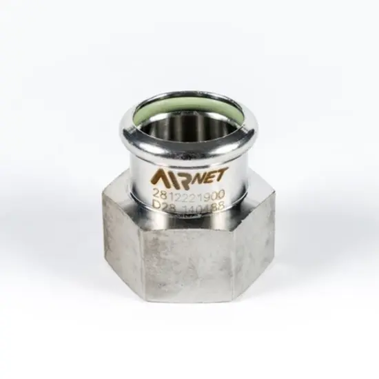 AIRnet RVS 316 nippel BSP bi 35 mm x 1.1/4"
