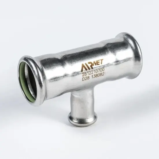 AIRnet RVS 316 verloop T-stuk 42 x 35 mm