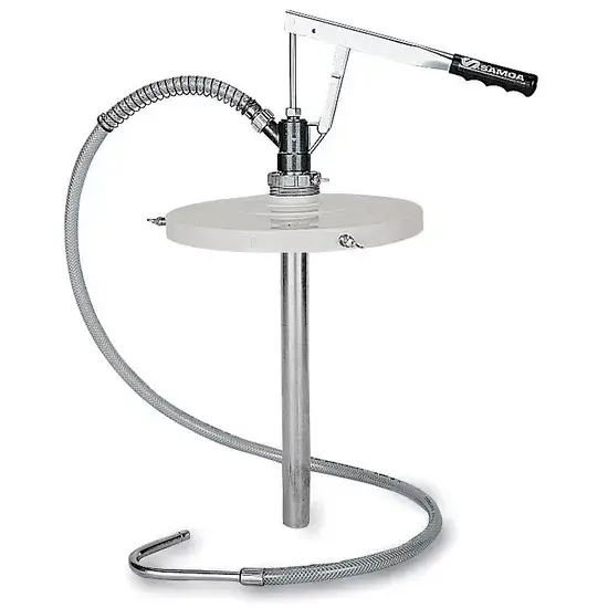 Samoa Hevelpomp met hendelbediening voor 12 - 18 liter emmers met versnellingsbakolie