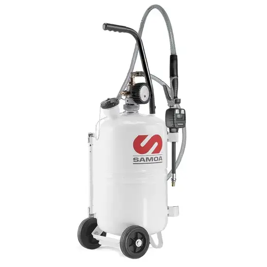 Samoa Mobiele olievulunit 25 liter, perslucht, met drukmeter