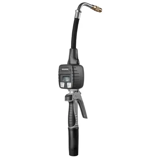 Samoa Digitale regelklep, EC30-serie, 30 l/min, flexibele uitloop 90° buis, kwartslag