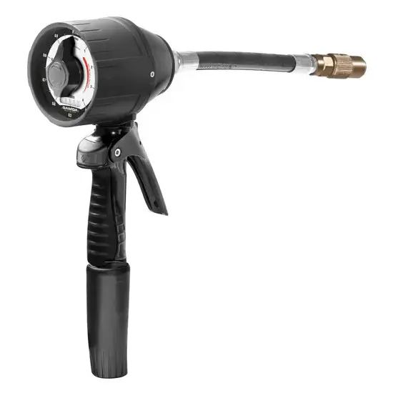 Samoa Mechanische gedoseerde regelklep, MC30-serie, 30 l/min, smeermiddelen, liter, vormbare uitloop, kwartslag