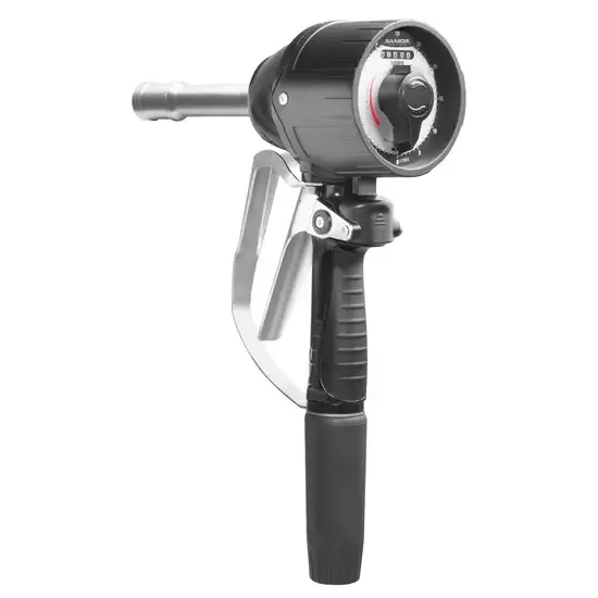 Samoa Mechanische gedoseerde regelklep, MP30-serie, 30 l/min, liter, vaste uitloop, halfautomatisch, vooraf ingesteld