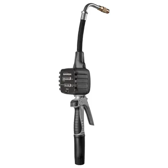 Samoa Ovale mechanische tandwielregelklep, MC30 OG-serie, 30 l/min, liter, flexibele uitloop 90° buis, kwartslag