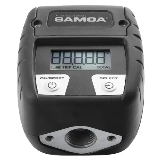 Samoa Stationaire digitale meter, C30-serie, 1/2", 30 l/min, Aluminium