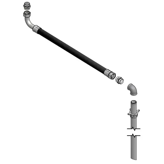 Samoa Oliezuigset voor PM45 10:1 muurgemonteerde stubby pomp, 205 liter vaten en 1.000 liter IBC tanks
