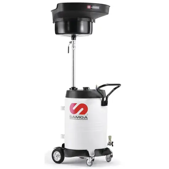 Samoa Opvangunit voor afgewerkte olie 100 liter met opvangschaal en hydrolische koppeling - leging door pomp (exclusief)