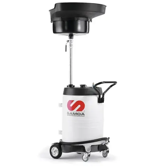 Samoa Opvangunit voor afgewerkte olie 100 liter met opvangschaal - leging door perslucht