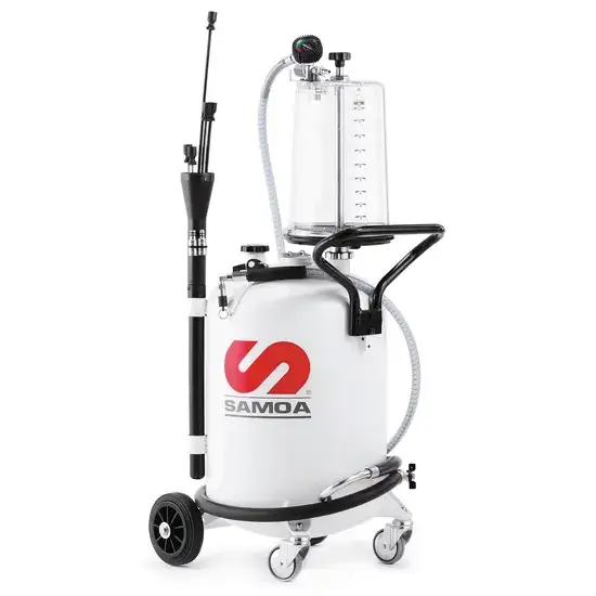 Samoa Opvangunit voor afgewerkte olie 70 liter met kijkglas - leging door perslucht