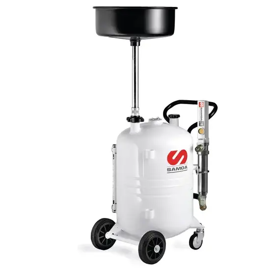 Samoa Opvangunit voor afgewerkte olie 70 liter met opvangschaal - leging door zuigerpomp (inclusief)