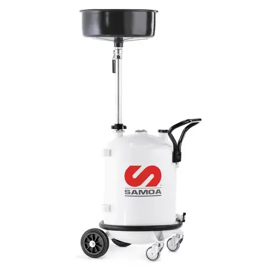 Samoa Opvangunit voor afgewerkte olie 70 liter met opvangschaal - leging door perslucht