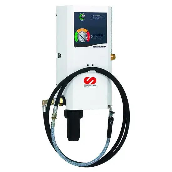 Samoa Evacumaster pompset voor afgewerkte olie - wand gemonteerd