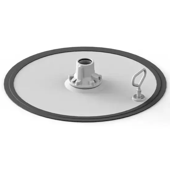 Samoa Volgplaat (heavy duty) voor 185 kg trommel, 550 - 590 mm