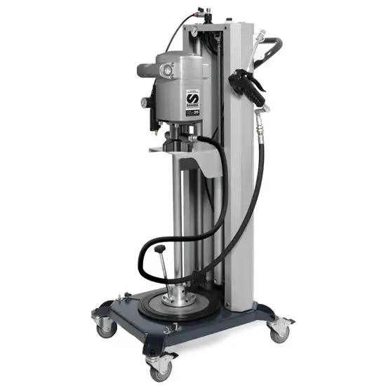 Samoa PumpMaster 35 - 60:1 pneumatische vetpompset voor 12-20 kg emmers - mobiele extrusie pakket met vetspuit