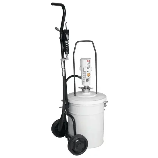 Samoa PumpMaster 3 - 55:1 pneumatische vetpompset voor 20 kg emmers - mobiel pakket