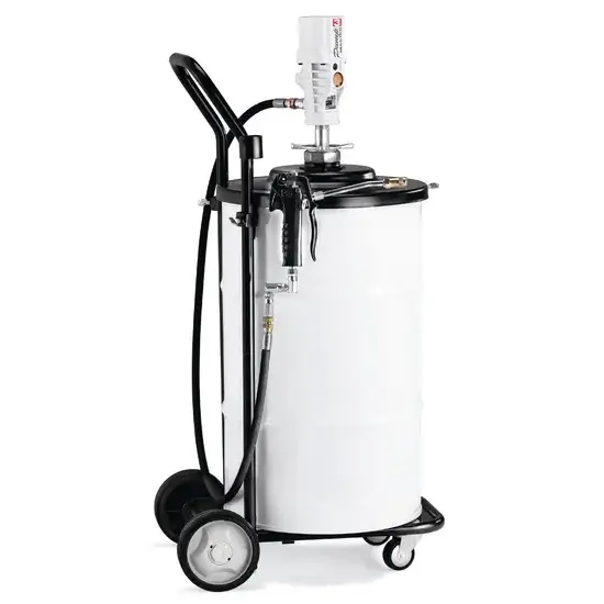 Samoa PumpMaster 3 - 55:1 pneumatische vetpompset voor 50 kg vaten - mobiel pakket