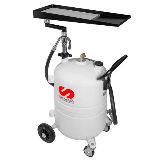 Samoa Mobiele opvangbak voor afgewerkte olie voor motoren (70 liter)
