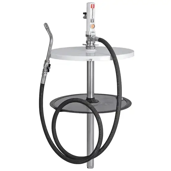 Samoa PumpMaster 2 - 1:1 pneumatische vetpompset met stijve verlengklep voor 185 kg vaten