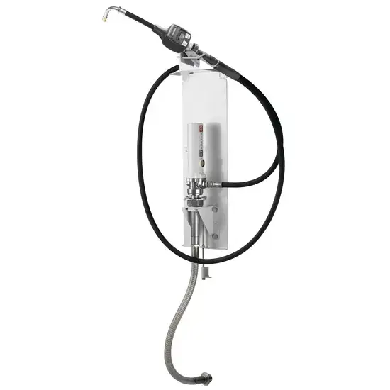 Samoa PumpMaster 2 - 3:1 pneumatische oliepompset voor 1.000 liter IBC tanks - zijkant gemonteerd