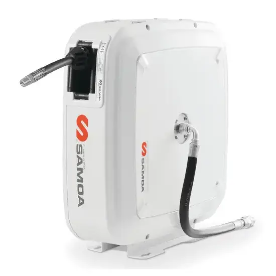 Samoa Slanghaspel, individueel omsloten, RM-12CL-serie, 15 mtr, 3/8", hogedruk warm water (tot 100 °c)