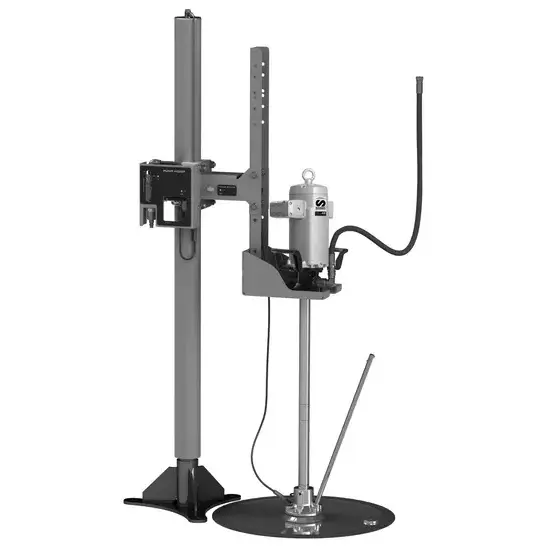 Samoa PumpMaster 45 - 40:1 pneumatische vetpompset voor 185 kg vaten, pneumatische pomplift en gravity inductor