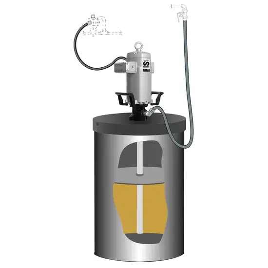 Samoa PumpMaster 45 - 40:1 pneumatische vetpompset voor 50 kg vaten