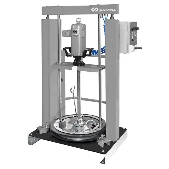 Samoa PumpMaster 45 - 40:1 pneumatische vetpompset voor 185 kg vaten, pneumatisch automatisch power ram inductor