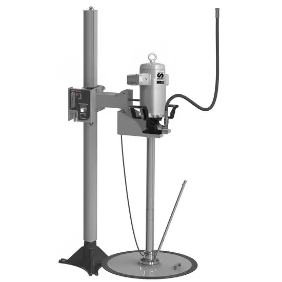 Samoa PumpMaster 45 - 70:1 pneumatische vetpompset voor 185 kg vaten, pneumatische pomplift en gravity inductor