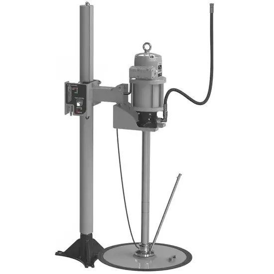 Samoa PumpMaster 60 - 80:1 pneumatische vetpompset voor 185 kg vaten, pneumatische pomplift en gravity inductor