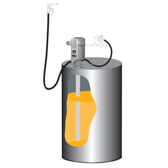 Samoa PumpMaster 35 - 5:1 pneumatische oliepompset voor 205 liter vaten