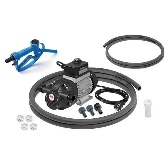 Samoa Solura series 230 V AC stationaire elektrische pompset voor AdBlue/DEF met spuitmond en voetvloeistof, 30 l/min