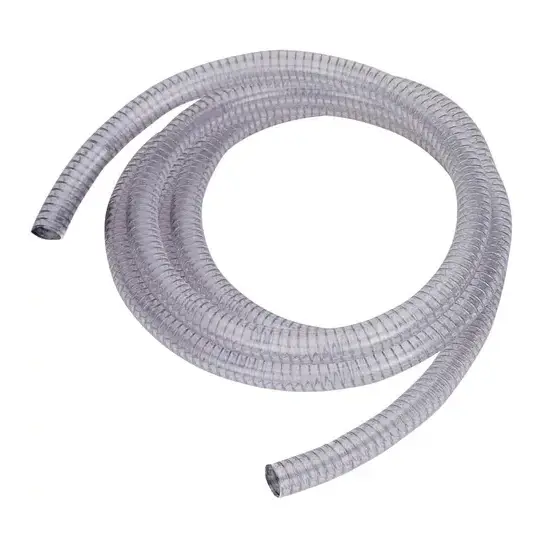 Samoa Transparante, gewapende zuigslang 4 mtr x D25mm