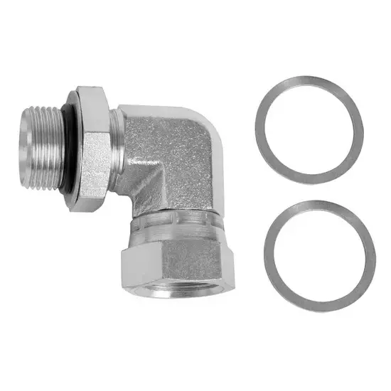 Samoa Hydraulische adapter 3/4" BSP (M) - 3/4" BSP (F) knie 90°