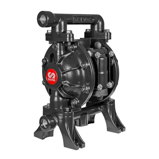 Samoa Pivot-series UP05 pneumatische dubbelmembraanpomp ALU-ALU-NBR-NBR, BSP-LAT,CEN-bedraad 1/2"