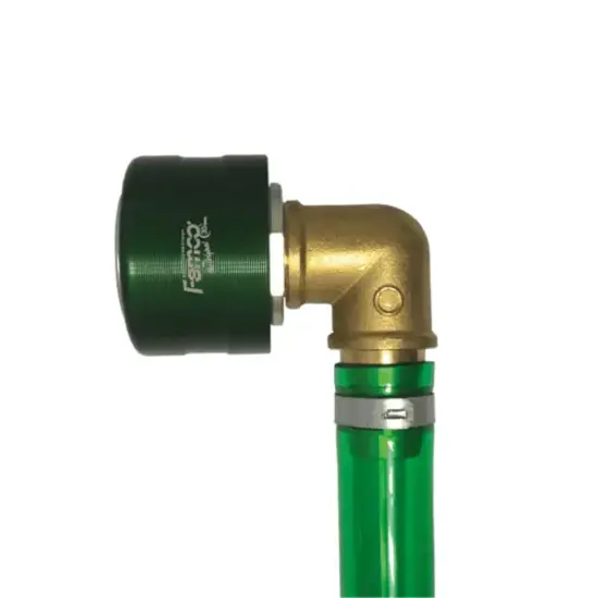 Femco Double click aftap snelkoppeling (F) LB 90° met slang 130cm