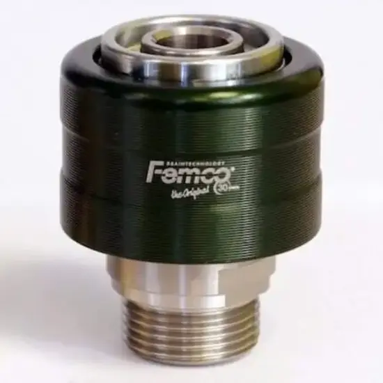 Femco Double click aftap snelkoppeling (F) LB recht 3/4" NPT