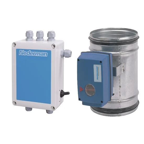 Nederman Gemotoriseerde regelklep automatisch D125 mm