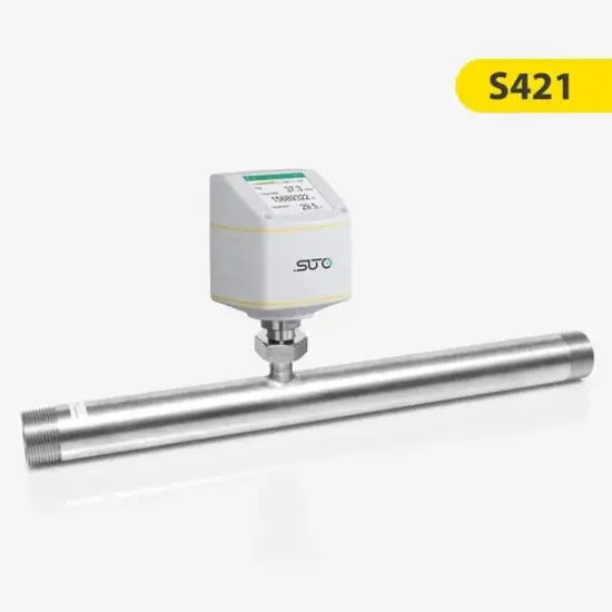 SUTO iTEC S421 Thermische massastroommeter voor perslucht en gassen (inline-sensor)