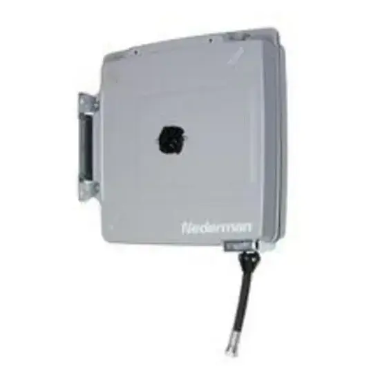 Nederman Slanghaspel 883 grijs (perslucht, water, olie) met slang (I) 7,5 Mpa 1/2" L=10 mtr