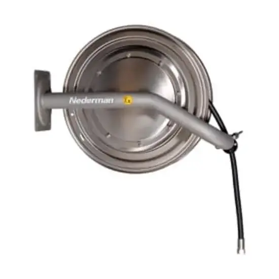 Nederman Slanghaspel 886 ATEX RVS (perslucht, water) met slang 2 Mpa 3/8" L=25 mtr
