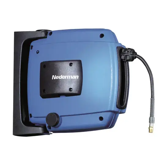 Nederman Slanghaspel H30 (perslucht, water) met slang (A) 1,5 Mpa 5/16" L=12 mtr