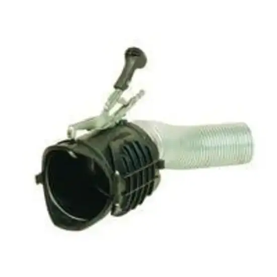 Nederman Rubber uitlaatgasmondstuk met griptang, afsluitklep en metalen slang D150 mm